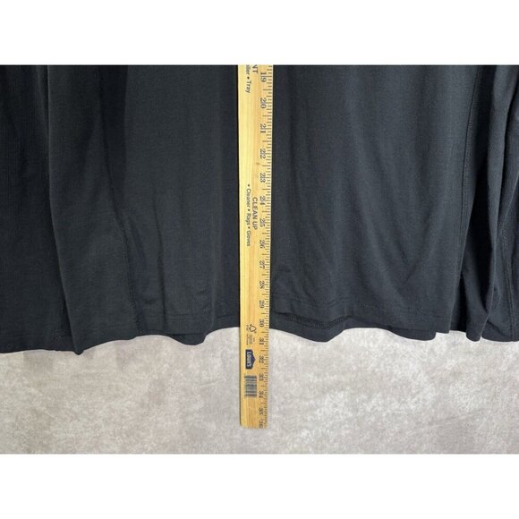 Travis Mathew 1/4 Zip Pullover Mens XL Black Stripe Mock Neck Stretch Activewear - Picture 4 of 6